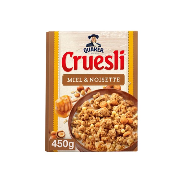 QUAKER CRUESLI MIEL ET NOISETTE