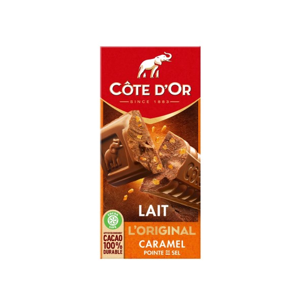 COTE D OR MILK CHOCOLATE CARAMEL AND POINT OF SALT