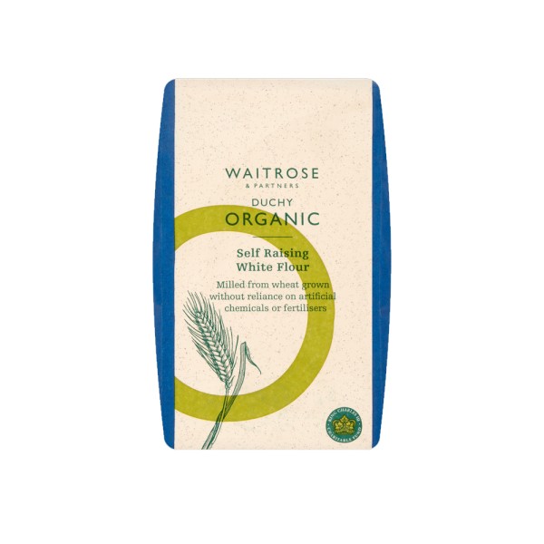 WAITROSE DUCHY ORGANIC SELF RAISING WHITE FLOUR