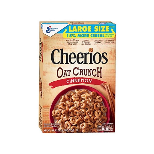 CHEERIOS OAT CRUNCH CINNAMON LARGE SIZE