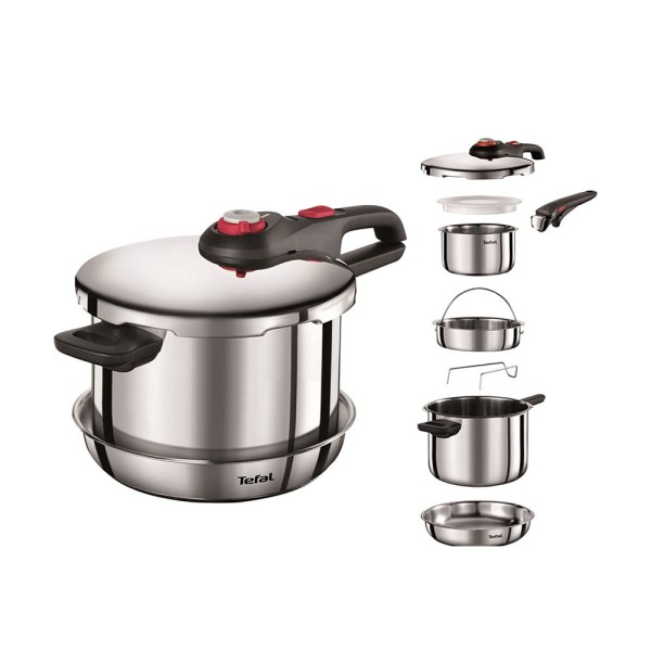 TEFAL EMOTN ST PRESSUR COOKR 6L+FRYPN 24+SAUCEPN 16+HNDL