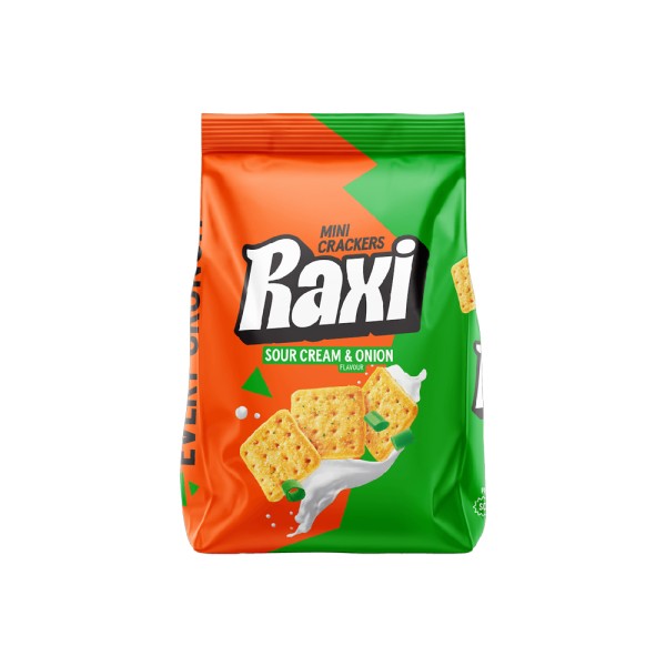 RAXI MINI CRACKERS SOUR CREAM AND ONION
