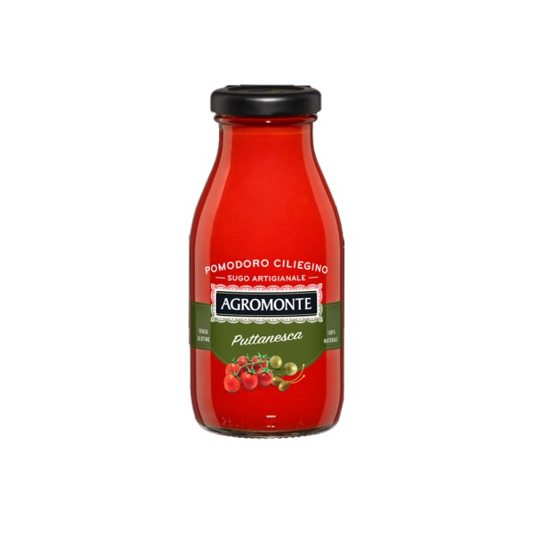 AGROMONTE PUTTANESCA SAUCE OF CHERRY TOMATO OLIVES AND CAPER