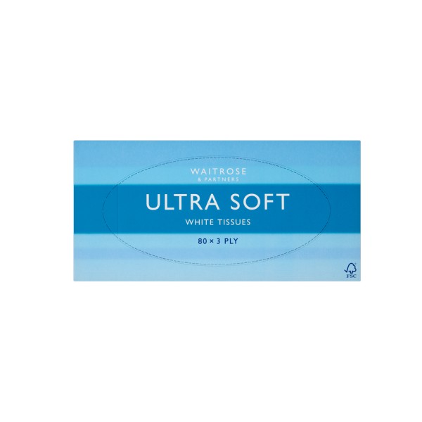 WAITROSE ULTRA SOFT WHITE TISSUES