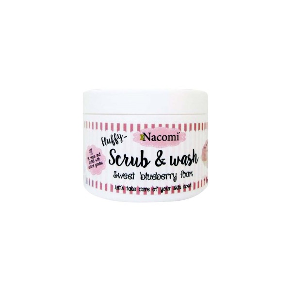 NACOMI FLUFFY SCRUB AND WASH SWEET BLUEBERRY FOAM