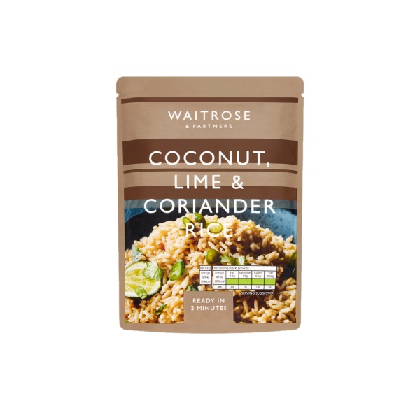 WAITROSE COCONUT LIME AND CORIANDER RICE