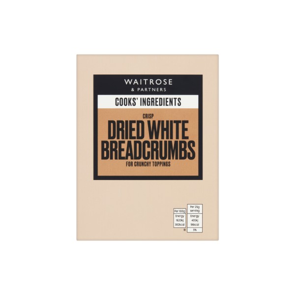 WAITROSE DRIED WHITE BREADCRUMBS