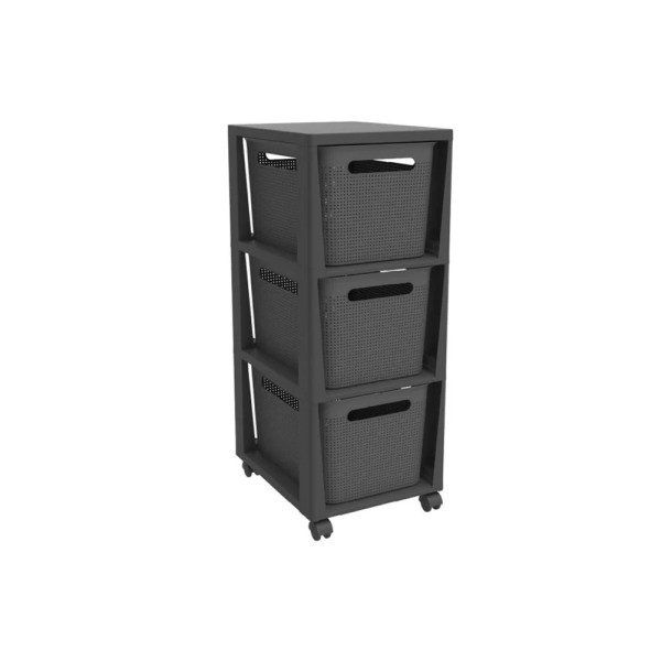 HEGA PANAMA  VEGETABLE TROLLEY CLEAR 3 TIERS