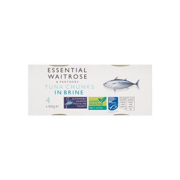 WAITROSE TUNA CHUNKS IN BRINE