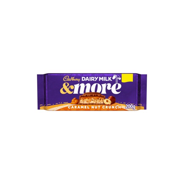 CADBURY AND MORE CARAMEL NUT CRUNCH