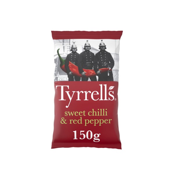 TYRRELLS SWEET CHILI AND RED PEPPER CHIPS