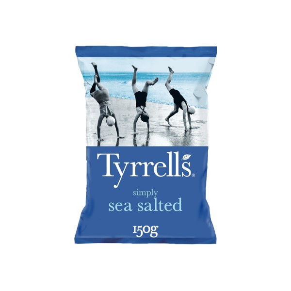 TYRRELLS LIGHTLY SEA SALT CHIPS