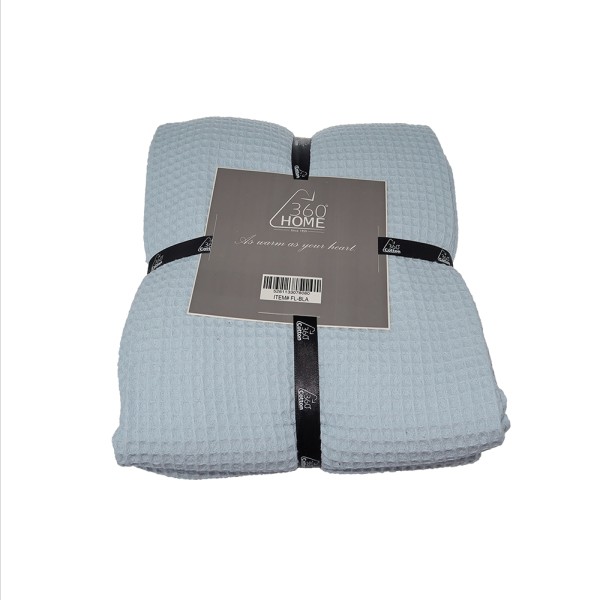 360 SUMMER BLANKET SINLGE 165X225CM SKY BLU