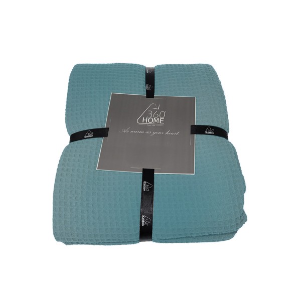 360 SUMMER BLANKET SINLGE 165X225CM GREEN