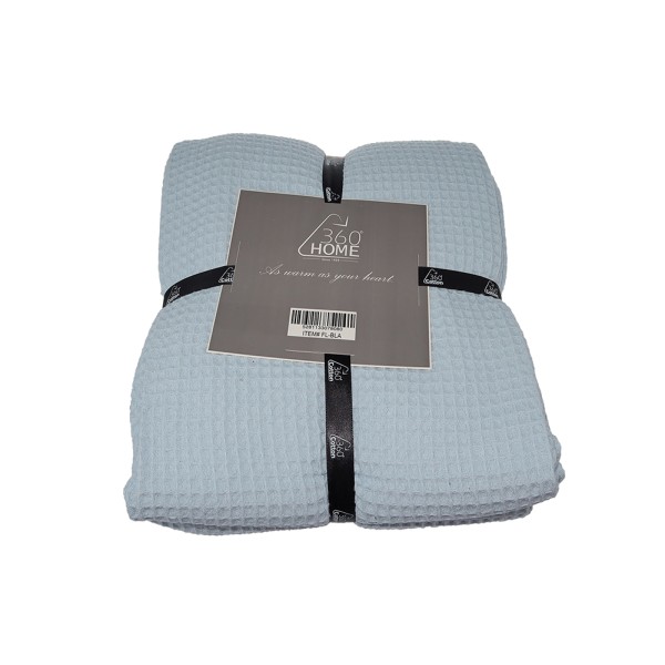 360 SUMMER BLANKET DOUBLE 215X235CM SKY BLU