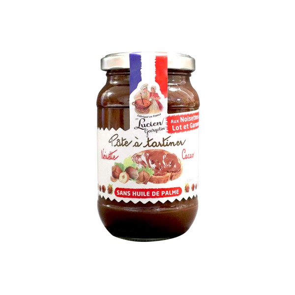 LUCIEN GEORGELIN HAZELNUT SPREAD AND COCOA PALM OIL FREE