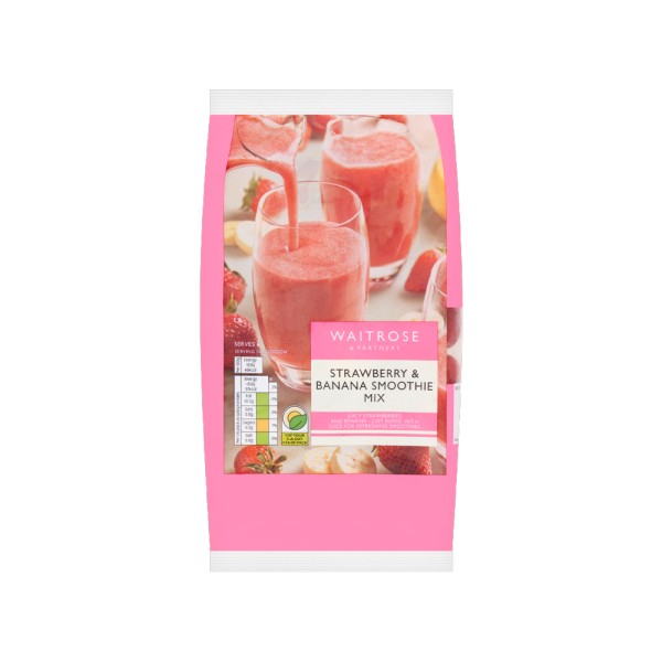 WAITROSE STRAWBERRY + BANANA SMOOTHIE MIX