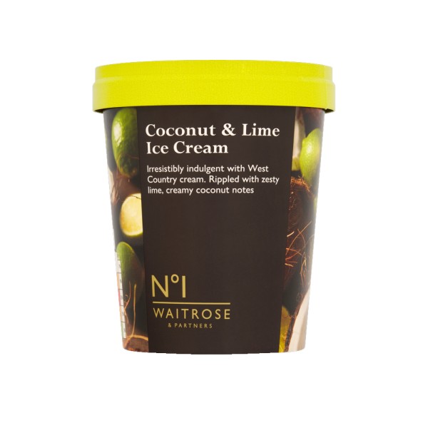 WAITROSE COCONUT + LIME ICE CREAM