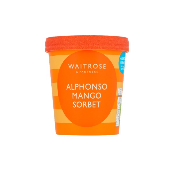 WAITROSE ALPHONSO MANGO SORBET