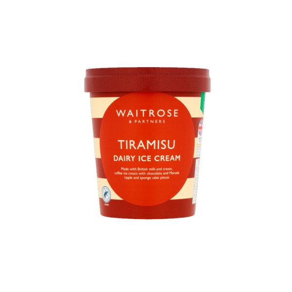 WAITROSE TIRAMISU DAIRY ICE CREAM