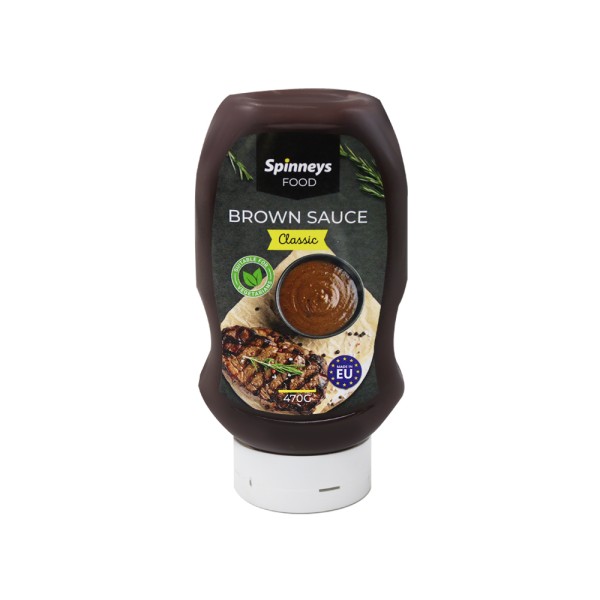 SPINNEYS BROWN SAUCE TOP DOWN