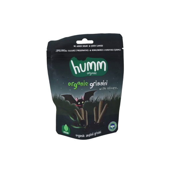 HUMM ORGANIC ORGANIC CRUNCHY BREADSTICKS WITH OLIVES