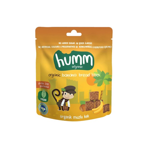 HUMM ORGANIC ORGANIC MINI BANANA BREAD-STYLE BITES 