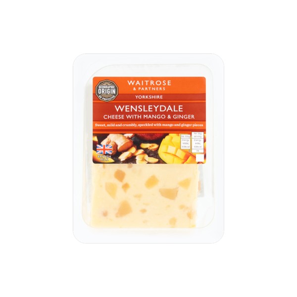 WAITROSE CHEESE WITH MANGO+GINGER
