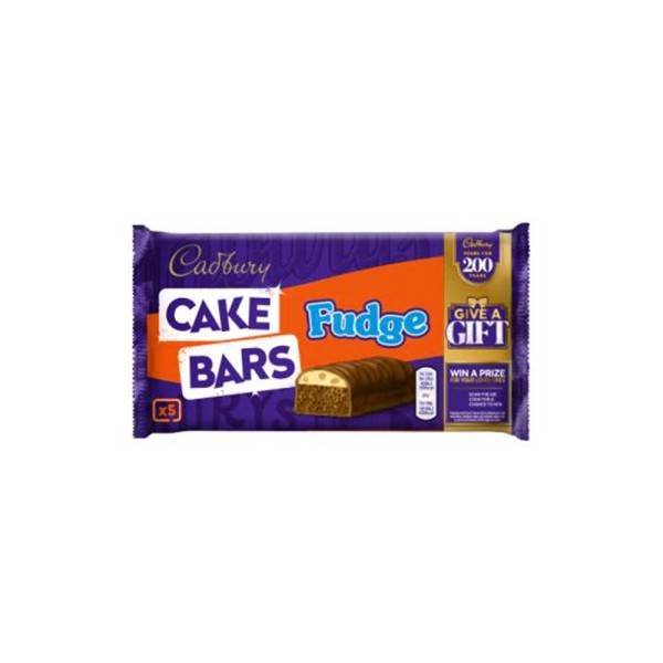 CADBURY FUDGE CAKE BARSx5
