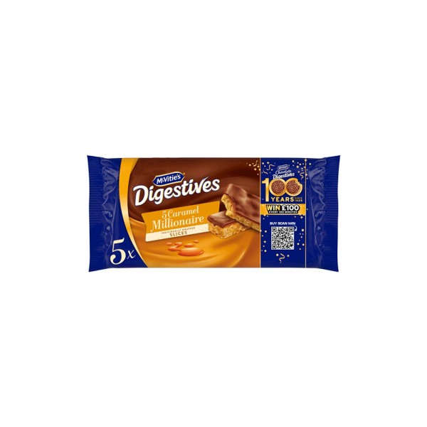 MCVITIES DIGESTIVES CARAMEL MILLIONAIREx5