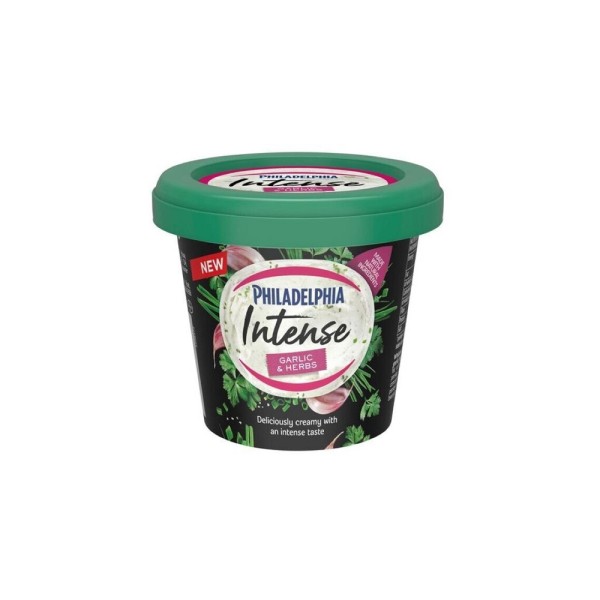PHILADELPHIA INTENSE GARLIC AND HERB CREAM CHEESE