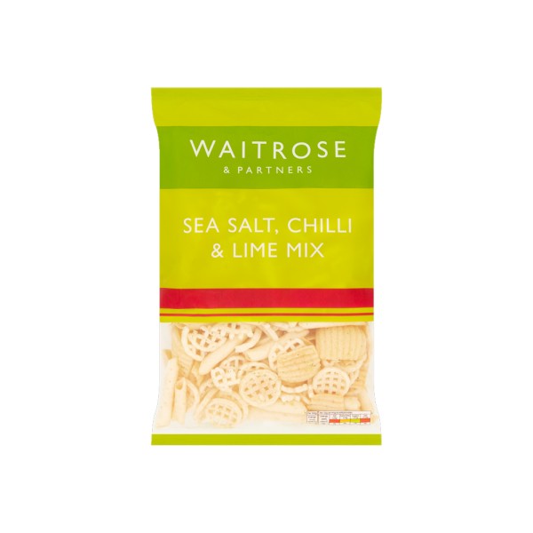 WAITROSE SEA SALT CHILI AND LIME MIX CRISPS