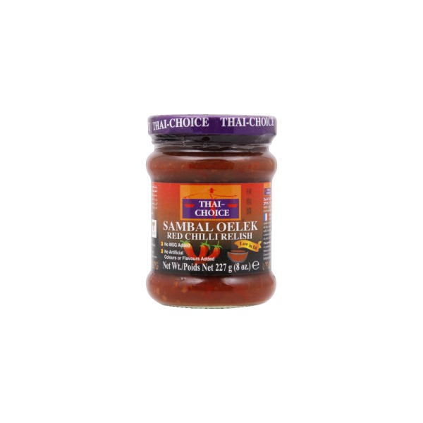 THAI CHOICE SAMBAL OELEK RED CHILLI RELISH