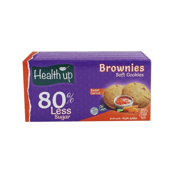 HEALTH UP BROWNIES SWEET CARROTS 80PCENT LESS SUGAR 
