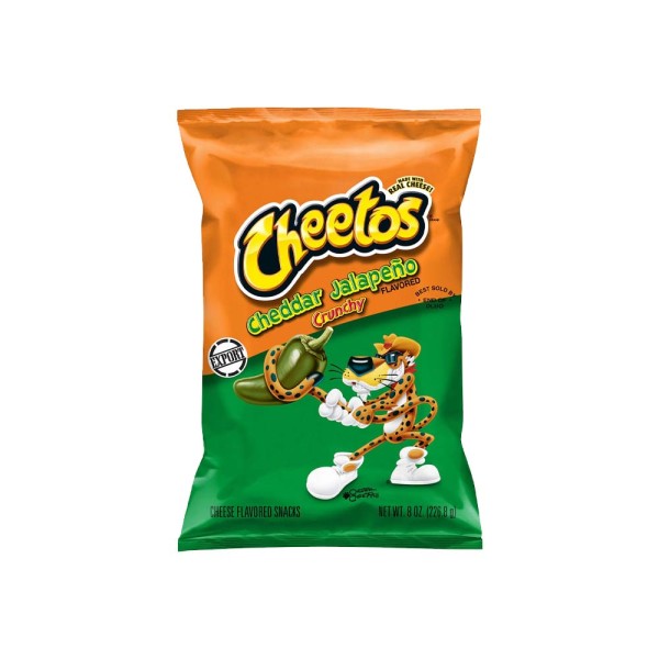 CHEETOS CHEDDAR JALAPENO CRUNCHY CHEESE FLAVORED