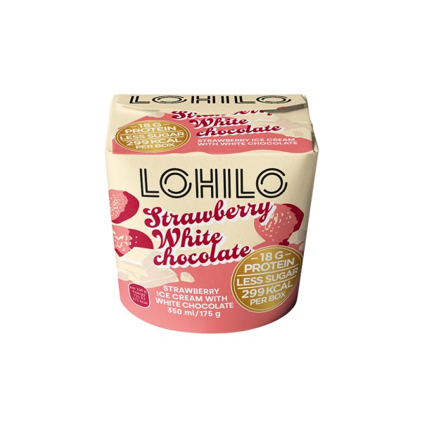 LOHILO STRAWBERRY WHITE CHOCOLATE ICE CREAM