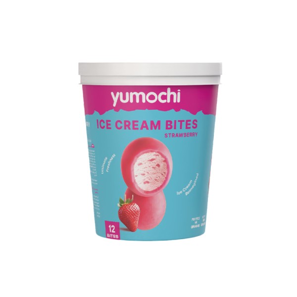 YUMOCHI MOCHI BITES STRAWBERRY  ICE CREAM 