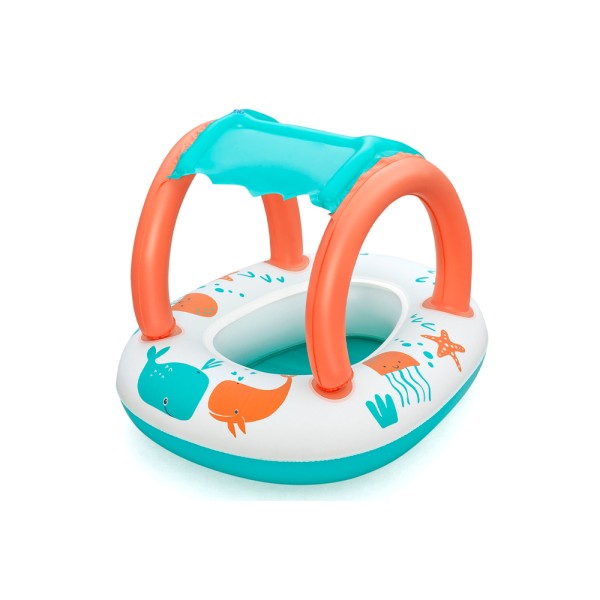 BESTWAY COMFORT PLUSH SHADED BABY BOAT