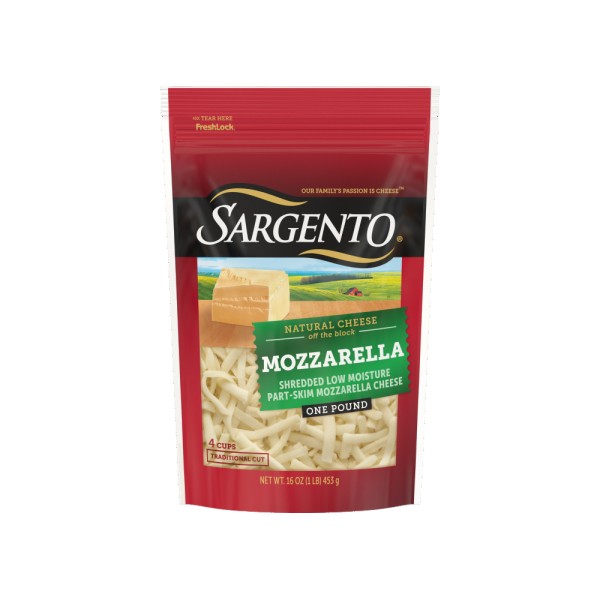 SARGENTO OFF THE BLOCK TRADITIONAL MOZZARELLA SHREDDED