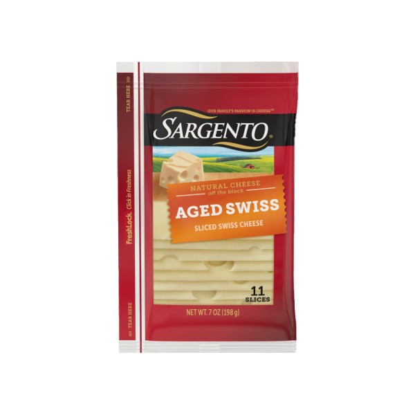 SARGENTO NATURAL DELI STYLE AGED SWISS SLICES