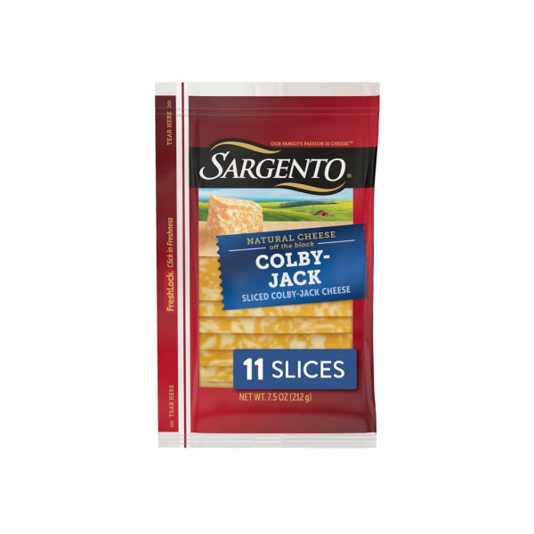 SARGENTO NATURAL DELI STYLE COLBY JACK CHEESE SLICES