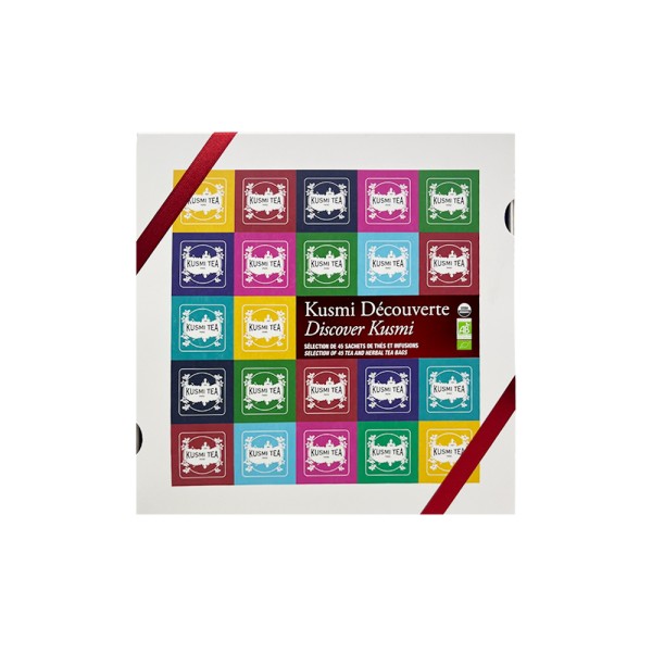 KUSMI DISCOVER ENVELOPED ORGANIC TEA BAGS GIFT SET