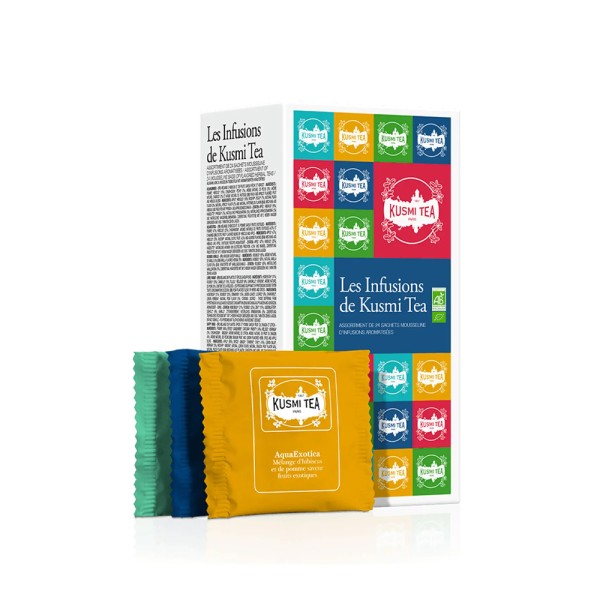 KUSMI ORGANIC HERBAL TEAS BOX 