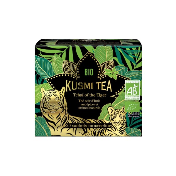 KUSMI ORGANIC TCHAI OF THE TIGER BOX OF TEA BAGS