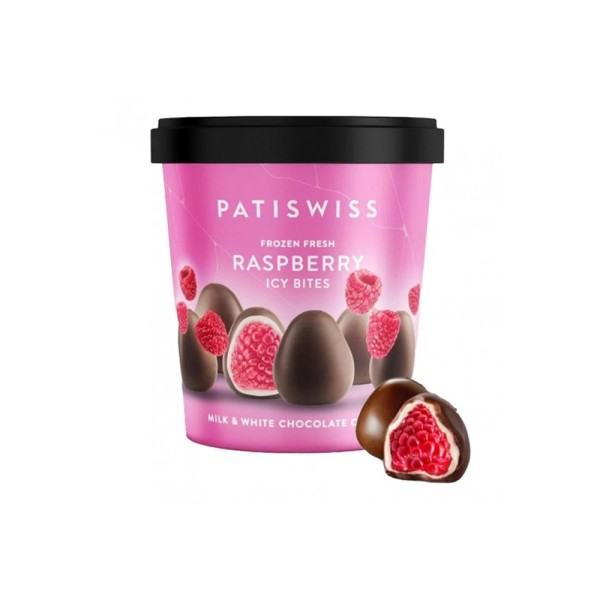 PATISWISS STRAWBERRY ICECREAM BITES BITTER CHOCO