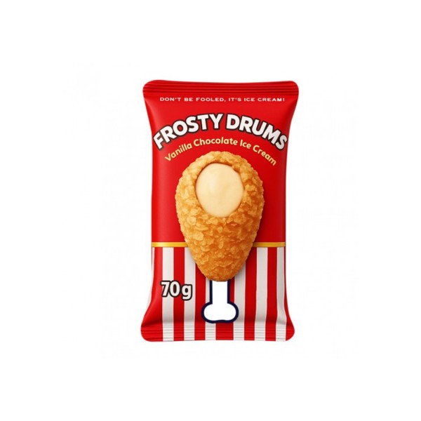 FROSTY DRUMS DRUM ICE CREAM VANILLA