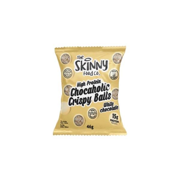 SKINNYFOOD HIGH PROTEIN CHOCAHOLIC WHITE CHOCOLATE BALLS