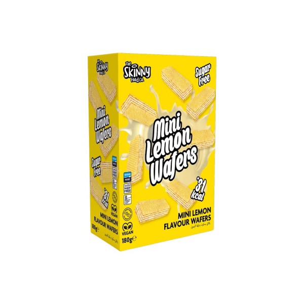 SKINNYFOOD MINI LEMON SUGAR FREE WAFERS BOX