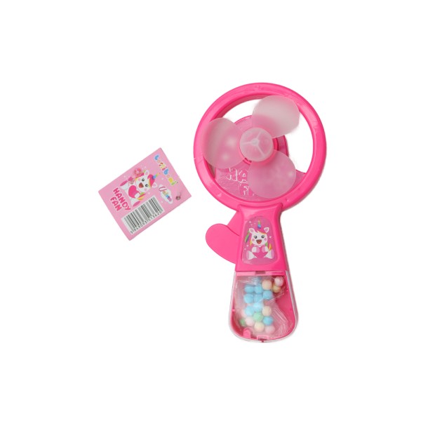 LOLLIBONI UNICORN HANDY FAN WITH CANDIES