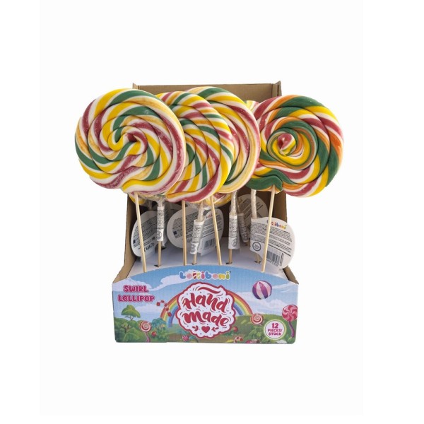 LOLLIBONI SWIRL RAINBOW LOLLIPOP